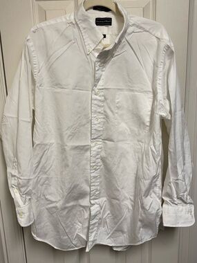 NWOT Preswick & Moore White Long-Sleeve Button-Down Shirt